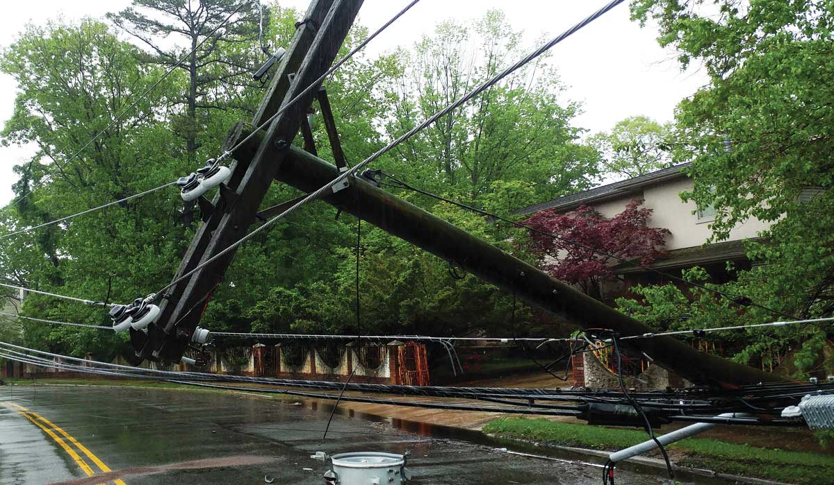 Down power line
