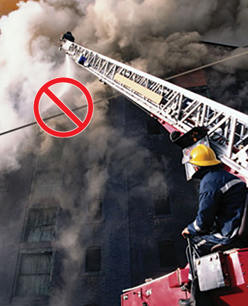 Fire Ladder Power Line