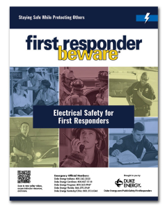 Duke Energy First Responder Beware Electrical Safety for First Responders Booklet